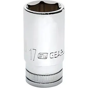 SKT MID LNGTH 3/8DR 6PT 17MM