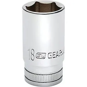 SKT MID LNGTH 3/8DR 6PT 18MM