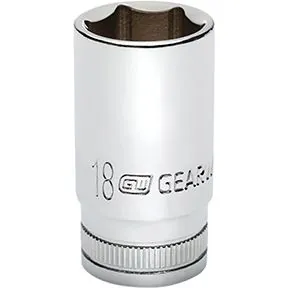 SKT MID LNGTH 3/8DR 6PT 18MM