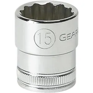3/8" Dr.12 Pt. Deep Metric Socket, 6mm