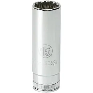 3/8" Dr.12 Pt. Deep Metric Socket, 12mm