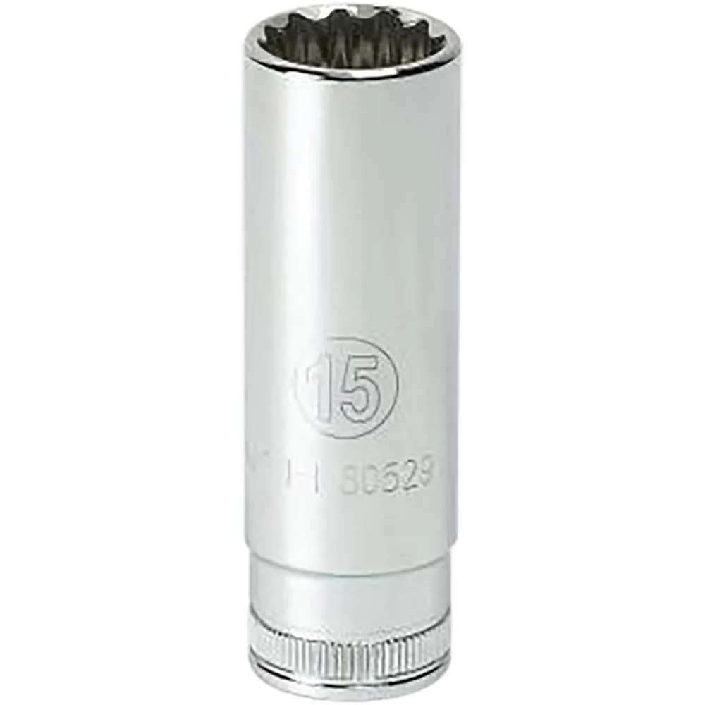 3/8" Dr.12 Pt. Deep Metric Socket, 16mm