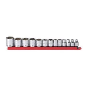 3/8" Dr. 6 pt. Standard SAE Socket Set, 13 pc