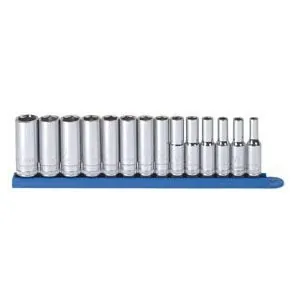 14 pc. 3/8" Dr. 6 pt. Deep Metric Socket Set