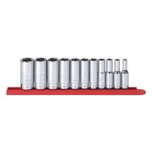 11 pc. 3/8" Dr. 6 pt. Deep SAE Socket Set