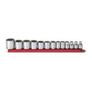 3/8" Dr. 13pc. SAE 12Pt. Standard Socket Set