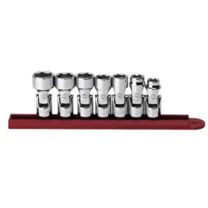 7 Pc. 3/8" Drive 6 Point SAE Flex Socket Set