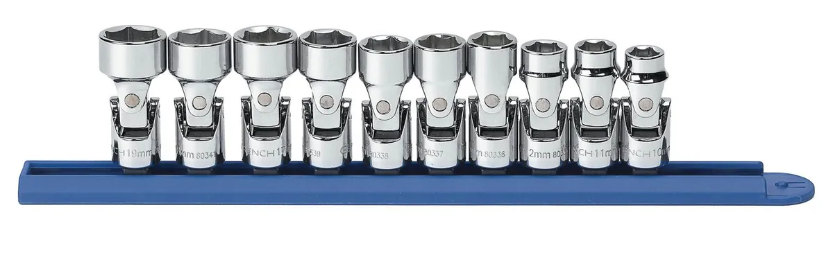 10 Pc. 3/8" Drive 6 Point Metric Flex Socket Set