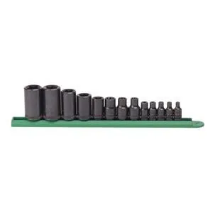 13 Pc. 1/4", 3/8", and 1/2" Drive External Torx¨ Socket Set