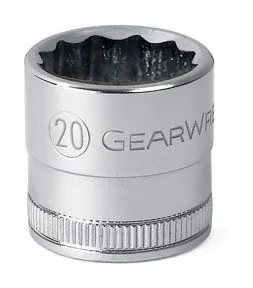 1/2" Dr 6 Pt Standard SAE Socket, 23mm
