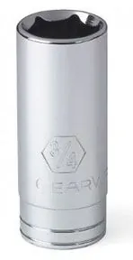 1/2" Dr 6Pt Deep SAE Socket, 1-1/8"