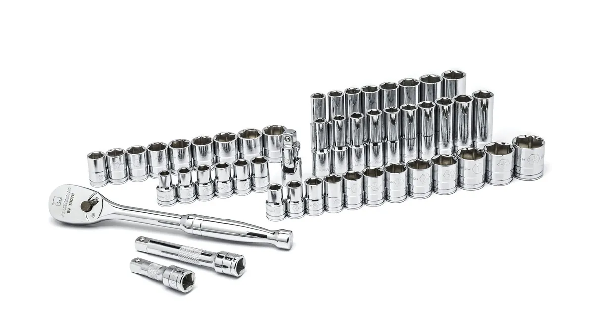 49 Pc. 1/2" Drive 6 Point Socket Set