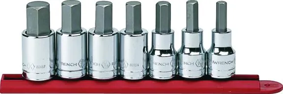 7 Pc. SAE Hex Bit Socket Set