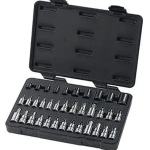 36 pc. Master TORX¨ Set with HEXBit Sockets 1/4", 3/8", 1/2" Dr.