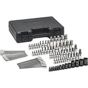 84 Pc. 1/4", 3/8" & 1/2" Drive Hex/Ball End Hex/Tmpr Proof Torx/Extrnl Torx/Torx SAE/MM Bit Set