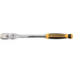 1/4in Drive 120XP Dual Material Handle Flex Head Teardrop Ratchet