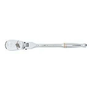 1/4" Drive 90-Tooth Flex Head Teardrop Ratchet 7"