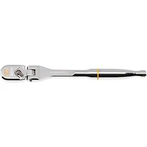 1/4in Drive 120XP Full Polish Chrome Flex Head Teardrop Ratchet