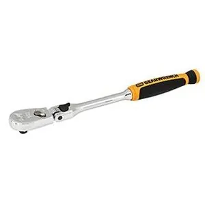 1/4IN Drive 90 Tooth Cushion Grip Locking Flex Head Teardrop Ratchet