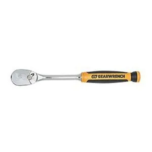 3/8" Drive 90-Tooth Dual Material Teardrop Ratchet 9"