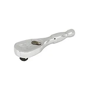 3/8IN Drive 90 Tooth Full Polish Stubby Teardrop Ratchet