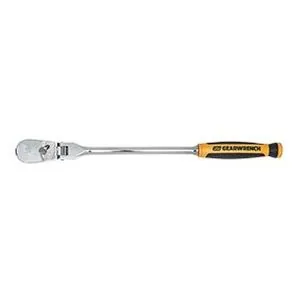 3/8" Drive 90-Tooth Dual Material Flex Head Teardrop Ratchet 13"