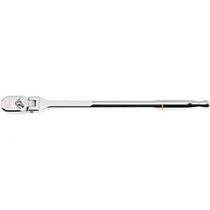 3/8in Drive 120XP Full Polish Chrome Flex Head Teardrop Ratchet