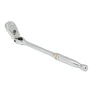3/8IN Drive 90 Tooth Full Polish Locking Flex Head Teardrop Ratchet
