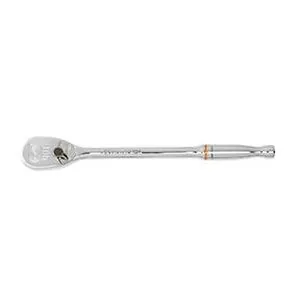 2 Pc 1/4IN, 3/8IN Drive 90 Tooth Full Polish Long Handle Ratchet Set