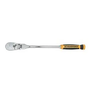 1/2" Drive 90-Tooth Dual Material Flex Head Teardrop Ratchet 17"