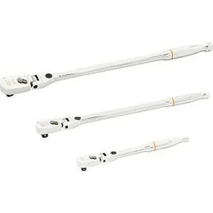3 Pc. 1/4", 3/8", 1/2" Drive 120XP Locking Flex Head Ratchet Set
