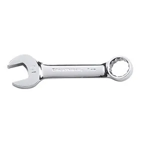 Non-Ratcheting Stubby Combination Wrench, 17 mm