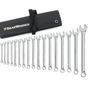 22 pc. Long Pattern Combination Non-Ratcheting Wrench, Metric