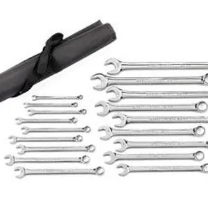 18 Pc. Metric Long Pattern Combination Non-Ratcheting Wrench Set