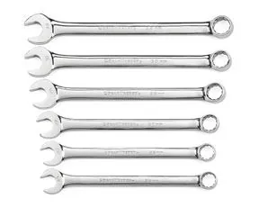 6pc. Large Add-On Combination Non-Ratcheting Wrench Set, Metric