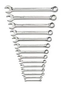14 pc. Full Polish Combination Non-Ratcheting Wrench Set, SAE