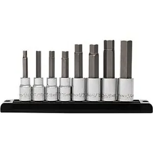 MID LNGTH HEX BIT SKT 1/2DR 8PC SAE