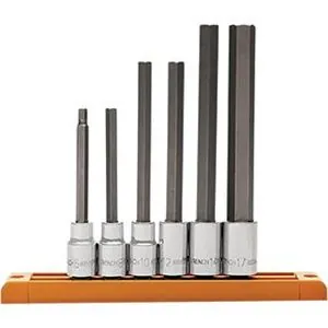 LONG HEX BIT SKT 1/2DR 6PC MM