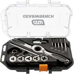 15 Piece Metric Ratcheting Tap & Die Set