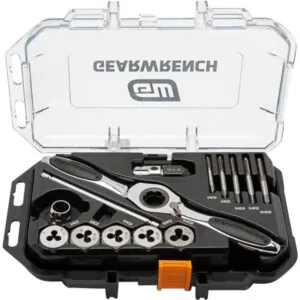 15 Piece SAE Ratcheting Tap & Die Set