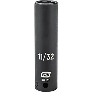 1/4 Drive Deep Impact Socket, 11/32"
