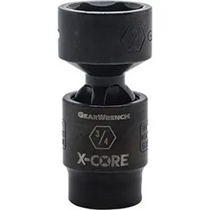 3/8" Drive 6 Point Standard X-Core Pinless Impact Universal Metric Socket 15mm