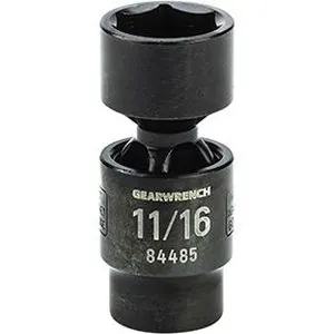 3/8" Drive 6 Point Standard X-Core Pinless Impact Universal SAE Socket 11/16"