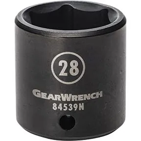 1/2" Drive 6 Point Standard Impact Metric Socket 28mm