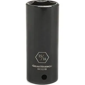 1/2" Drive 6 Point Deep Impact Metric Socket 17mm
