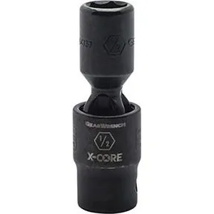 1/2" Drive 6 Point Standard X-Core Pinless Impact Universal SAE Socket 1/2"