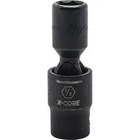 1/2" Drive 6 Point Standard X-Core Pinless Impact Universal SAE Socket 1/2"