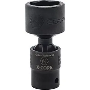 1/2" Drive 6 Point Standard X-Core Pinless Impact Universal SAE Socket 11/16"