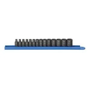 14 Pc. 1/4 Drive Impact Socket Set Metric
