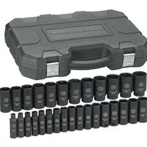 29 Pc. 1/2" Drive 6 Point Deep Metric Impact Socket Set